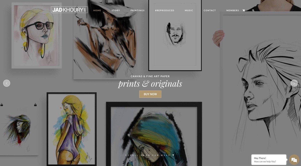Jad Khoury Artist Portfolio Website